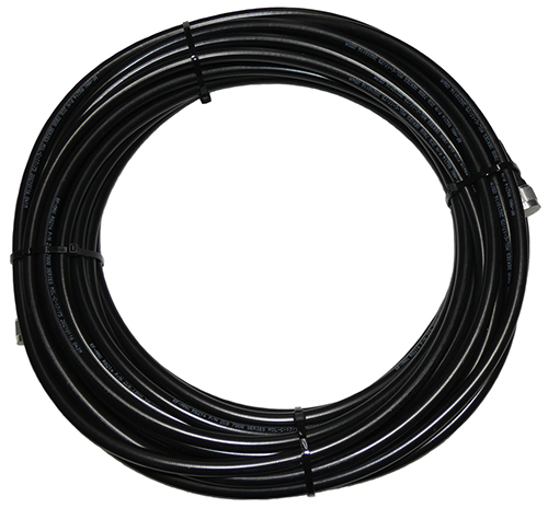 Cable assembly 20m RG214/U double braid shielded coaxial cable, N-type male plug connectors fitted both ends